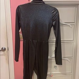 Black shimmery unitard